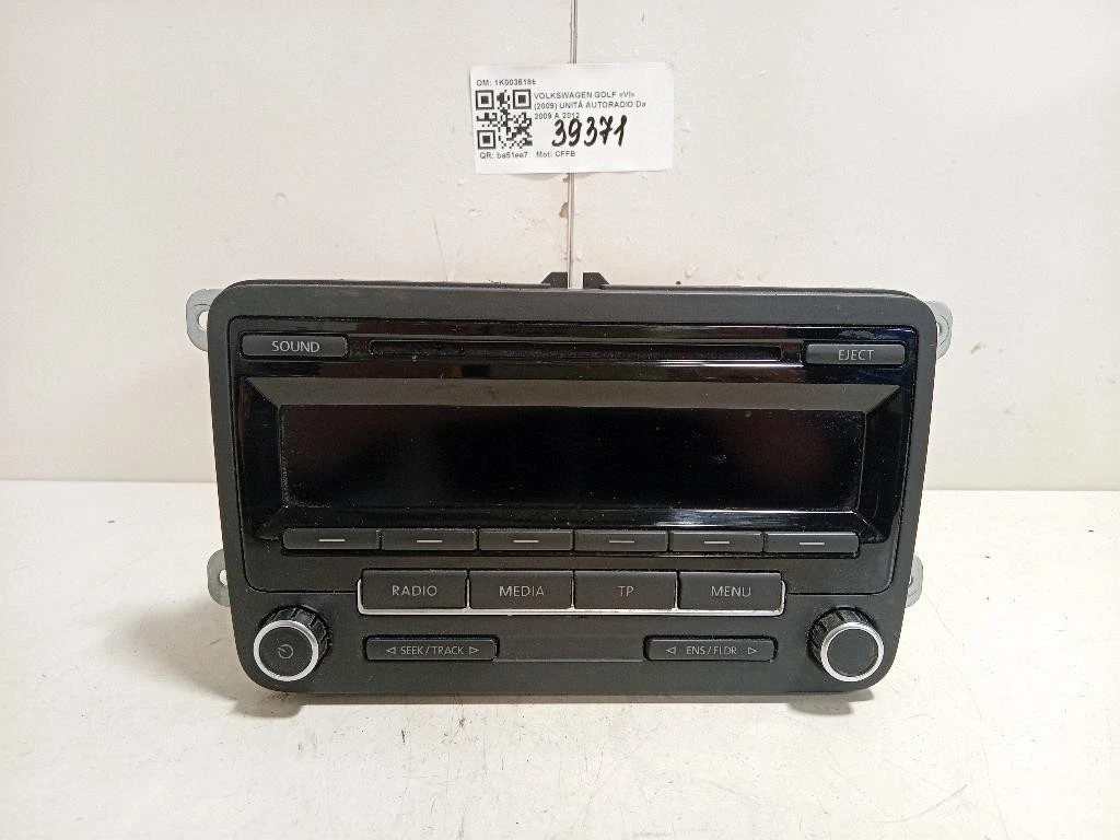 Unità Autoradio 1K0035186 Volkswagen GOLF VI 2009