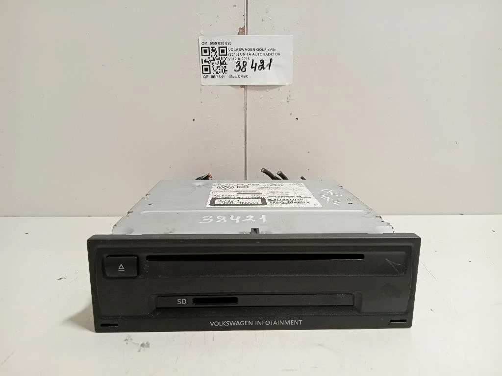 Unità Autoradio 5G0035820 Volkswagen GOLF VII 2013