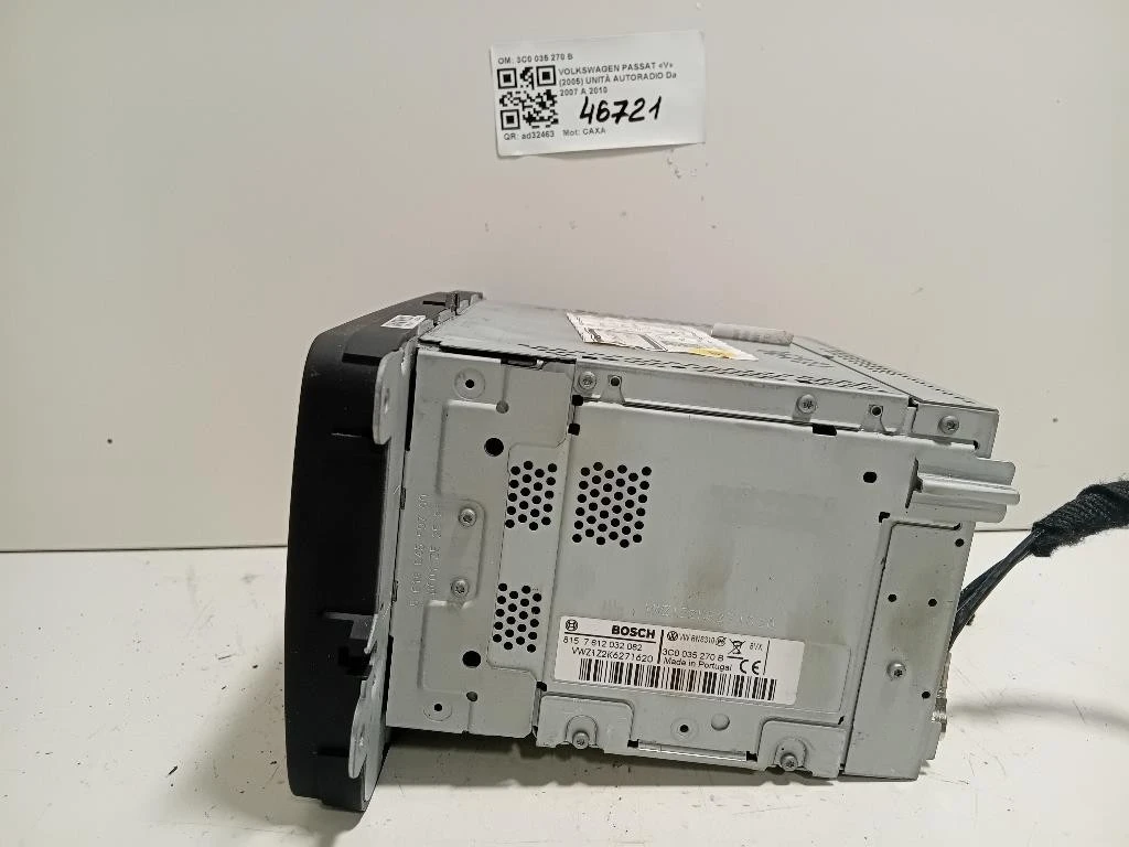 Unità Autoradio 3C0 035 270 B Volkswagen Passat V 2005