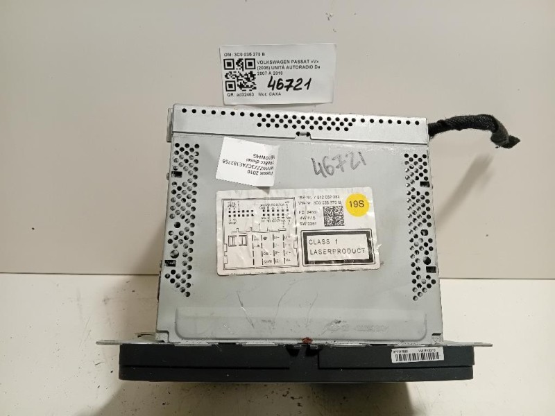 Unità Autoradio 3C0 035 270 B Volkswagen Passat V 2005