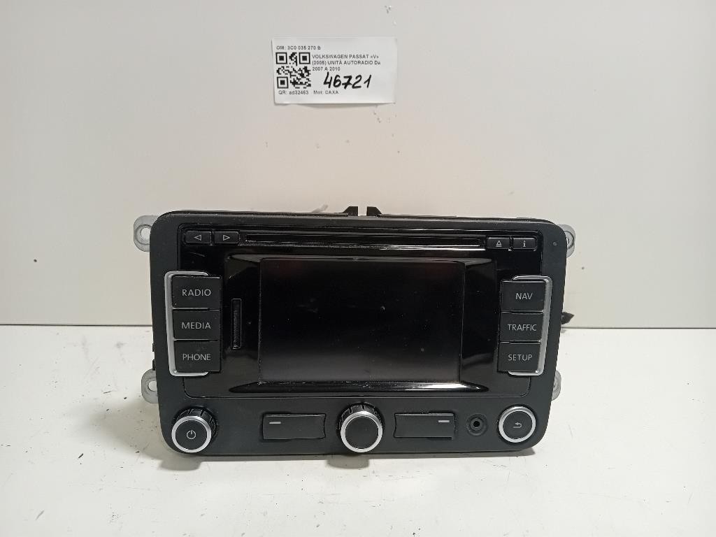 Unità Autoradio 3C0 035 270 B Volkswagen Passat V 2005