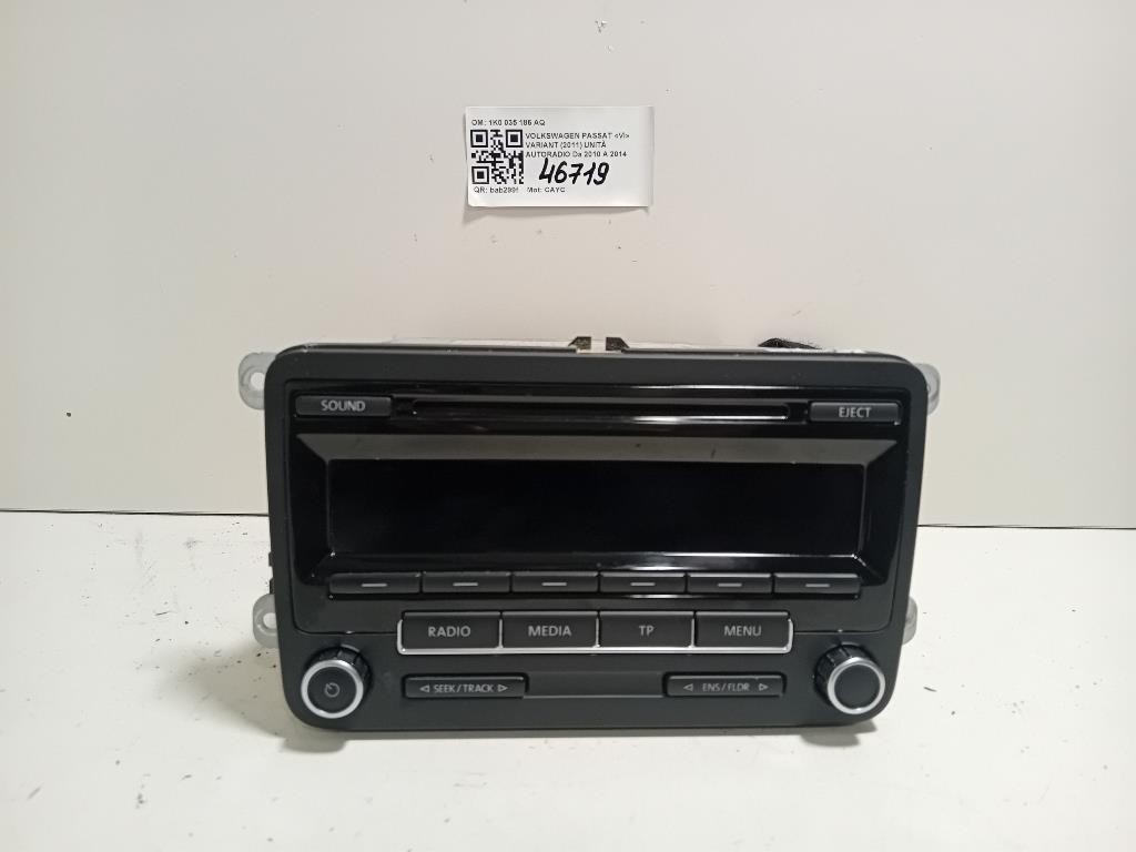 Unità Autoradio 1K0 035 186 AQ Volkswagen Passat VI Variant 2011