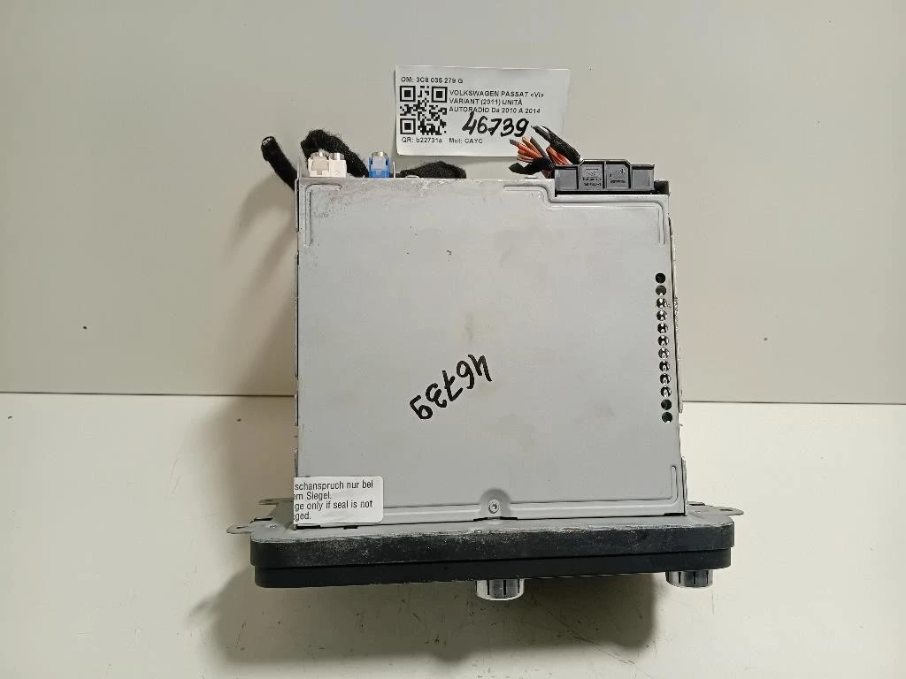Unità Autoradio 3C8 035 279 G Volkswagen Passat VI Variant 2011