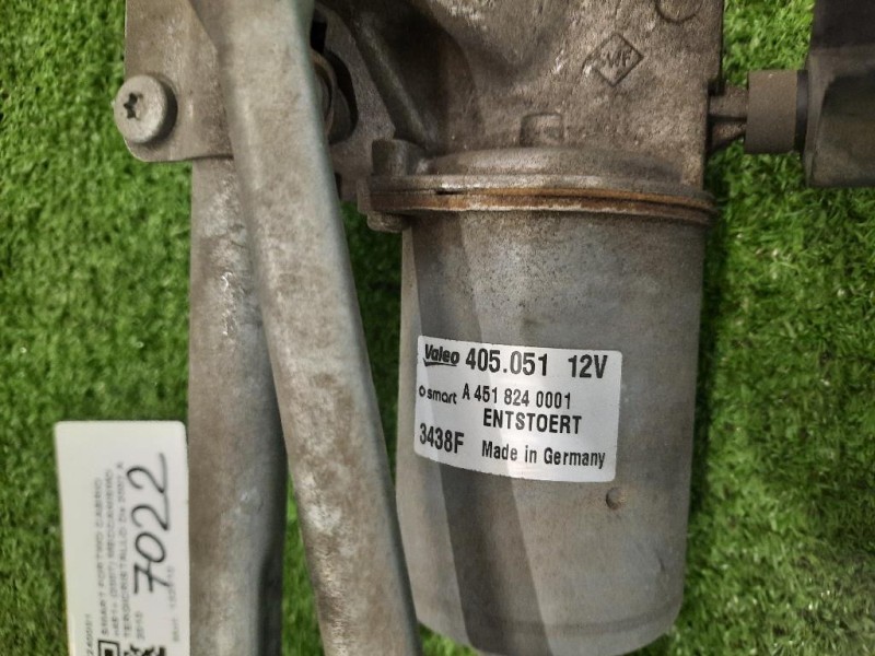 Meccanismo Tergicristallo A4518240001 Smart Fortwo Cabrio 451 2007