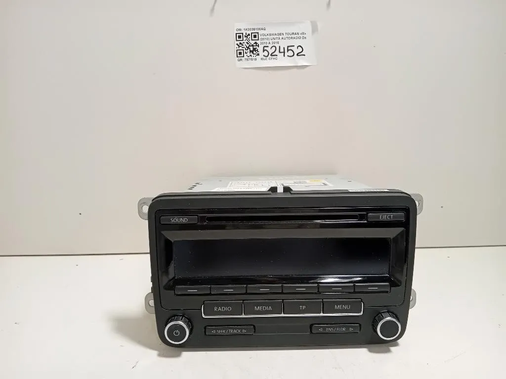 Unità Autoradio 1K0035186AQ Volkswagen Touran III 2010