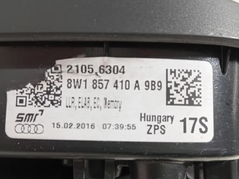 Retrovisore Esterno ANT DX 12 FILI 8W1857410A Audi A4 8W5 Avant 2015