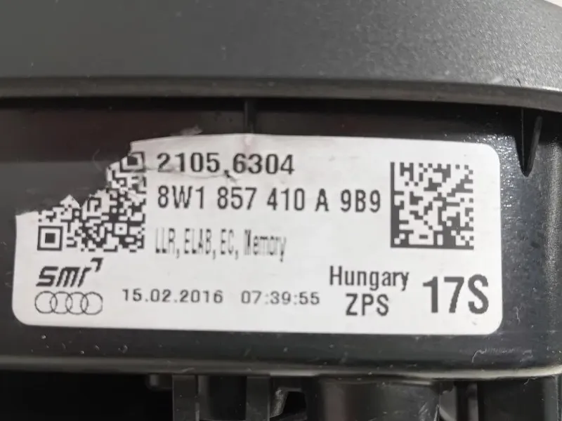 Retrovisore Esterno ANT DX 12 FILI 8W1857410A Audi A4 8W5 Avant 2015