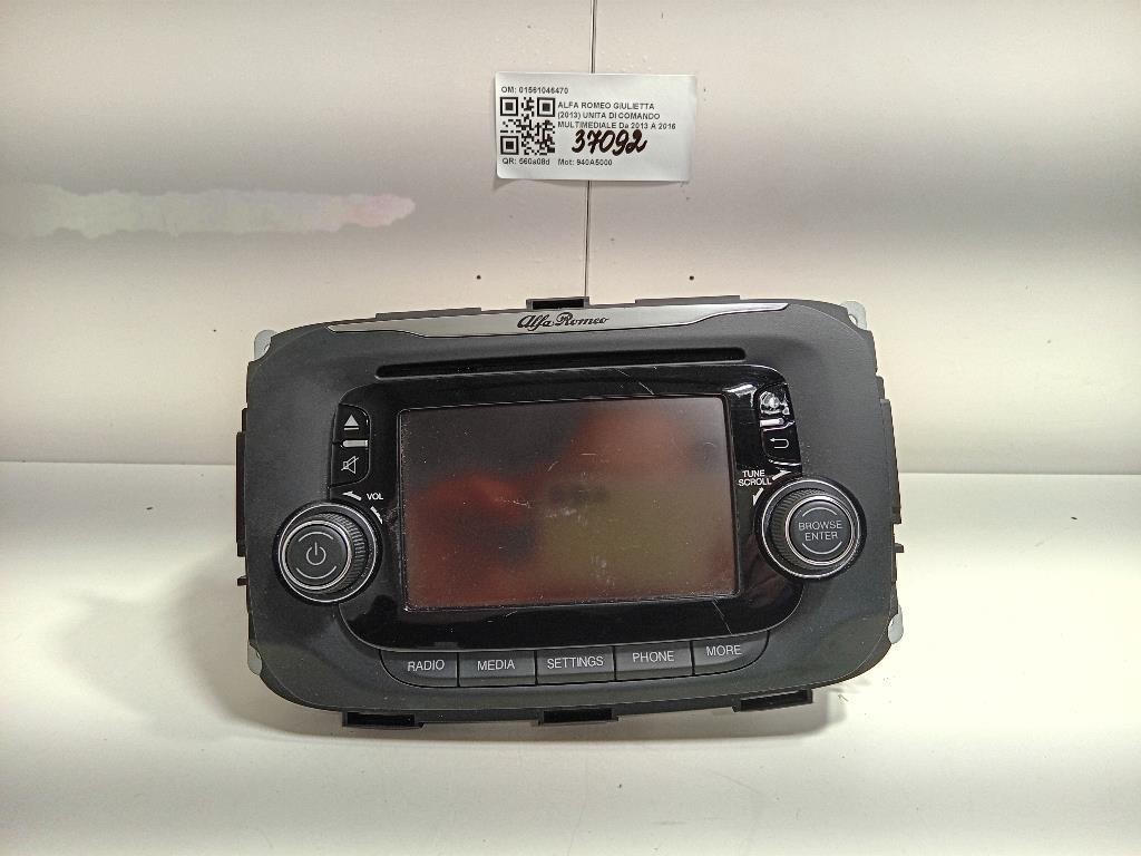 Unita DI Comando Multimediale 01561046470 Alfa Romeo Giulietta 2013