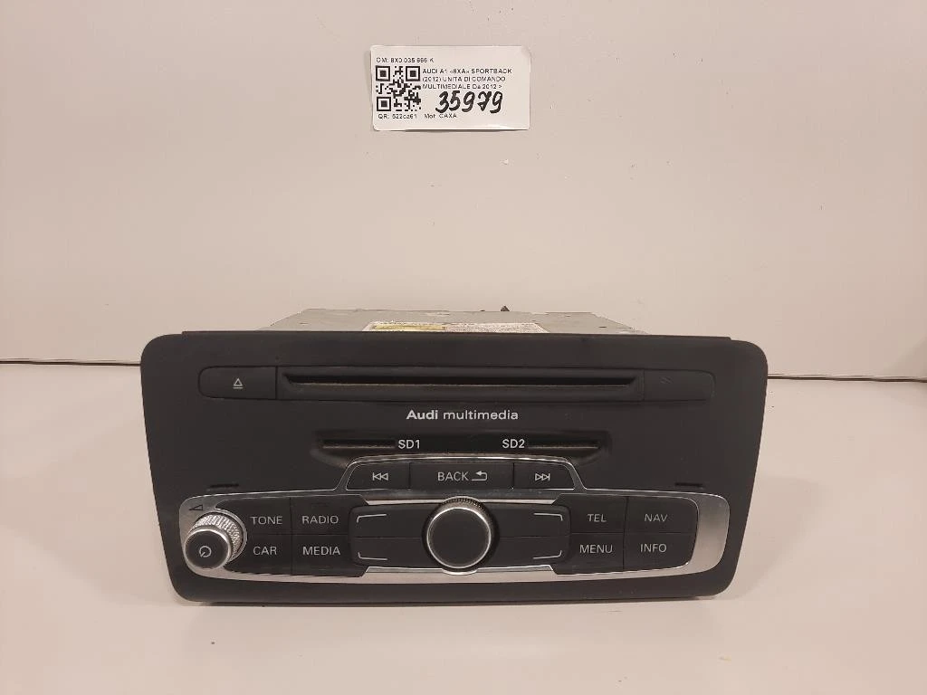 Unita DI Comando Multimediale 8X0 035 666 K Audi A1 8XA Sportback 2012