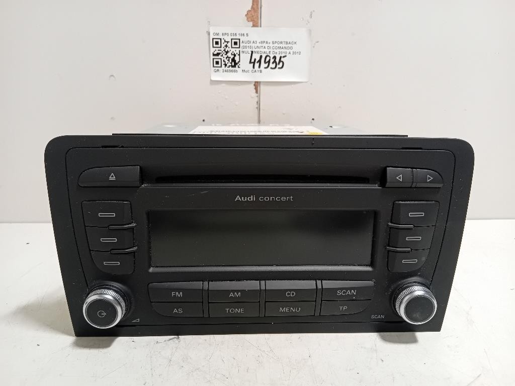 Unita DI Comando Multimediale 8P0 035 186 S Audi A3 8PA Sportback 2010