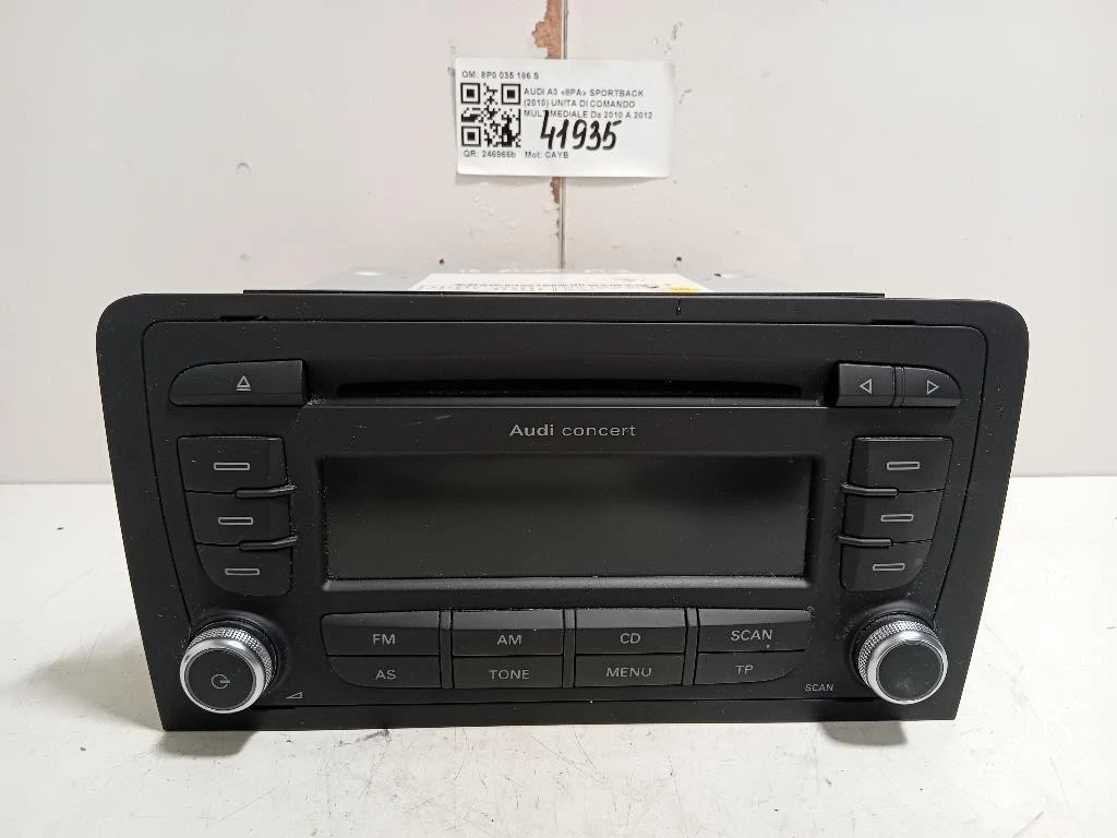 Unita DI Comando Multimediale 8P0 035 186 S Audi A3 8PA Sportback 2010