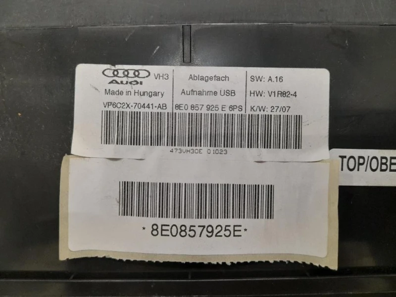 Unita DI Comando Multimediale 8E0857925E Audi A4 8ED Avant 2005