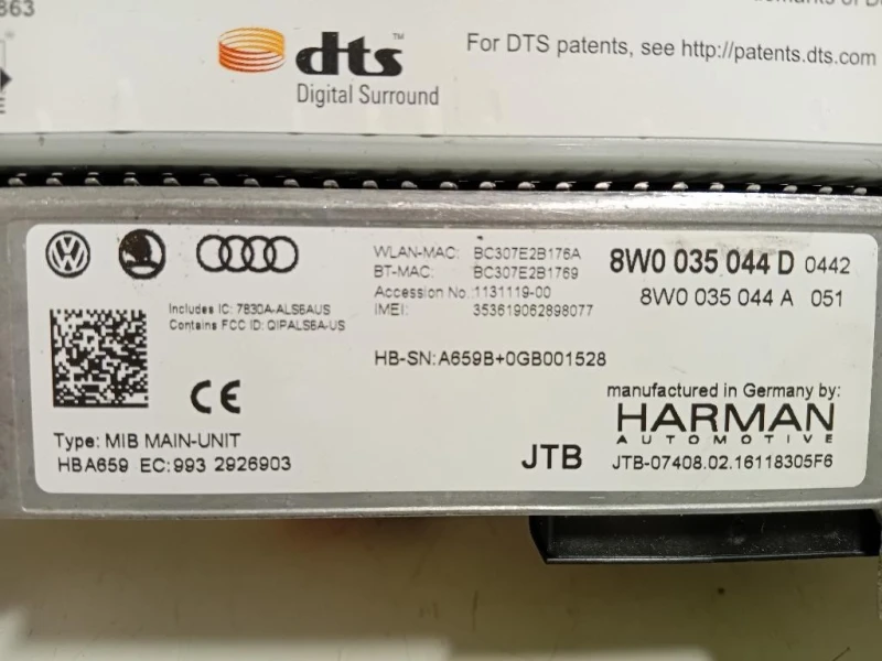 Unita DI Comando Multimediale 8W0035044D Audi A4 8W5 Avant 2015