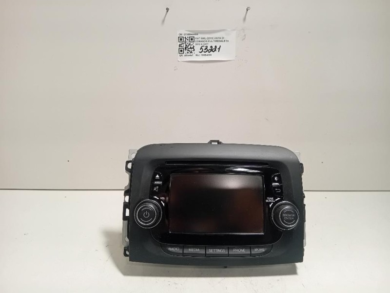 Unita DI Comando Multimediale 07355944690 Fiat 500L 2013