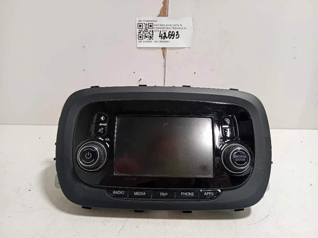 Unita DI Comando Multimediale 07356050970 Fiat 500X 2015
