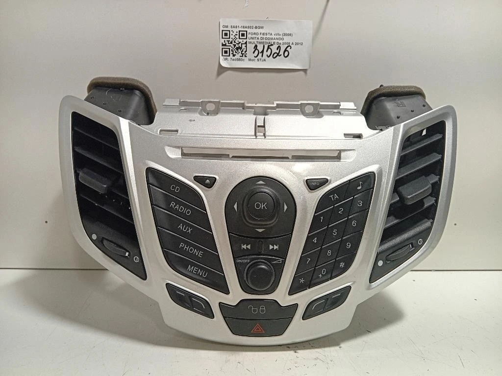 Unita DI Comando Multimediale 8A61-18A802-BGW Ford Fiesta VI 2008