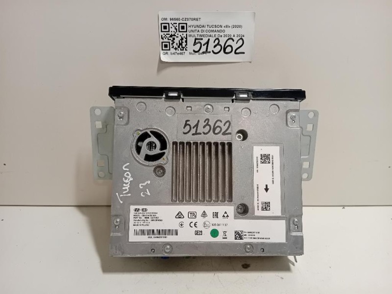 Unita DI Comando Multimediale 96560-CZ070RET Hyundai Tucson III 2020
