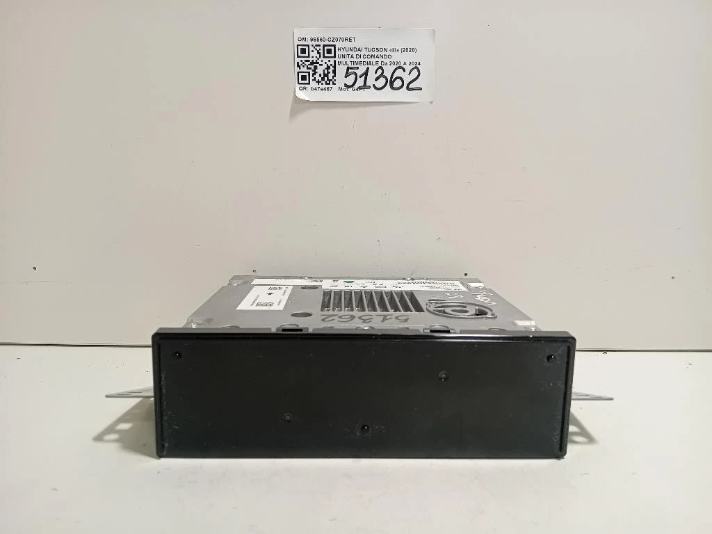 Unita DI Comando Multimediale 96560-CZ070RET Hyundai Tucson III 2020