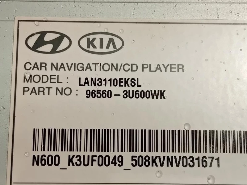 Unita DI Comando Multimediale 96560-3U600WK Kia Sportage III 2010