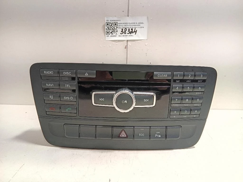 Unita DI Comando Multimediale A2469000012 Mercedes Classe B W246 2012
