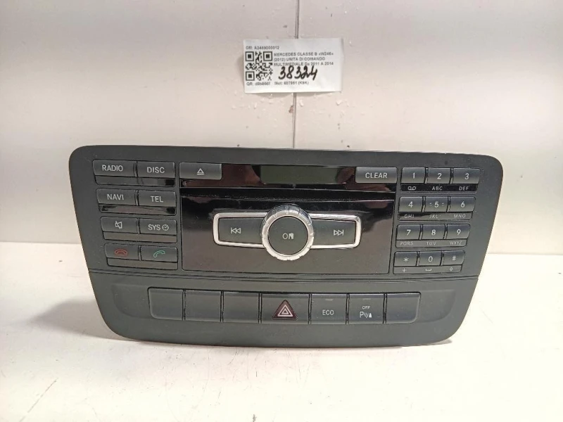 Unita DI Comando Multimediale A2469000012 Mercedes Classe B W246 2012
