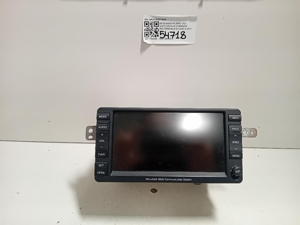 Unita DI Comando Multimediale NR261EM07AIR0 Mitsubishi Pajero IV 2007