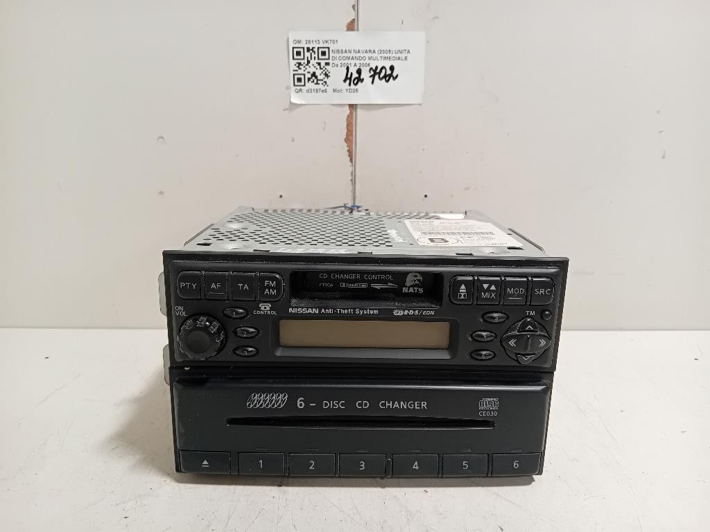 Unita DI Comando Multimediale 28113 VK701 Nissan Navara 2005