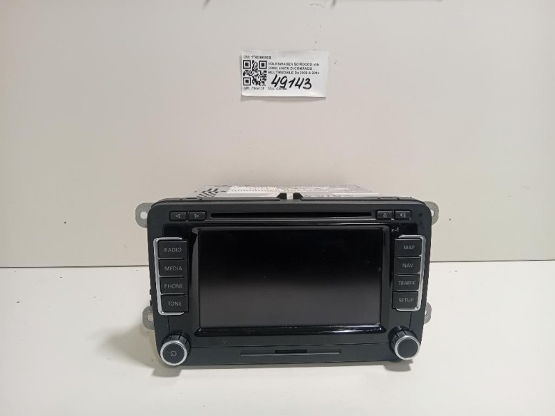 Unita DI Comando Multimediale 1T0035680B Volkswagen Scirocco III 2009