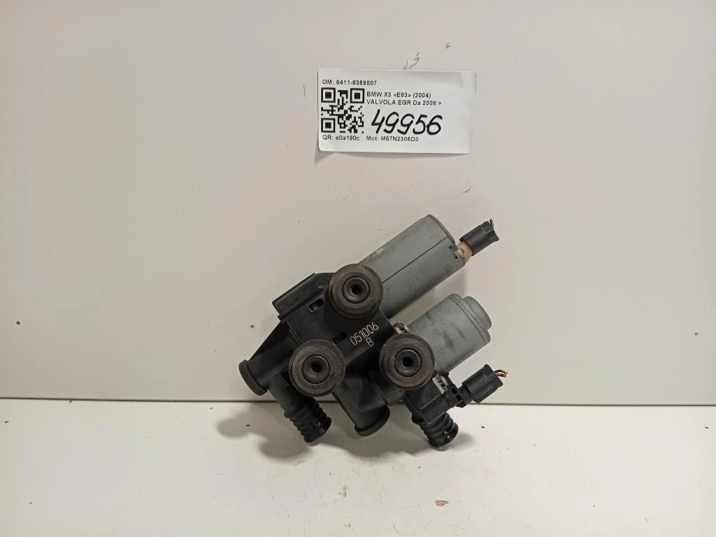 Valvola EGR 6411-8369807 Bmw X3 E83 2004