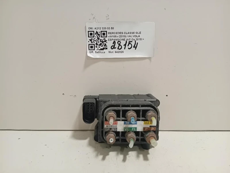Valvola Espansione AC A212 320 03 58 VALVOLE SOSPENSIONE PNEUMATICO Mercedes Classe GLE W166 2015