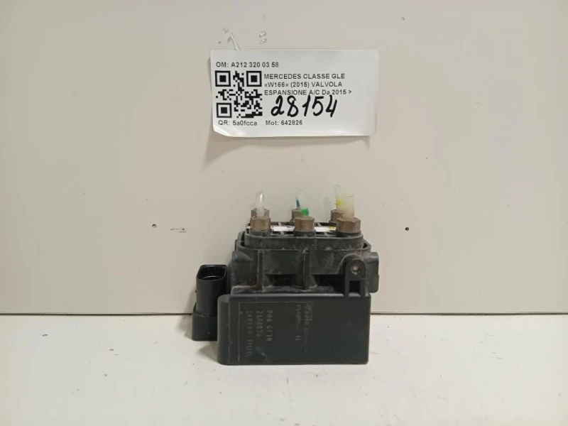 Valvola Espansione AC A212 320 03 58 VALVOLE SOSPENSIONE PNEUMATICO Mercedes Classe GLE W166 2015