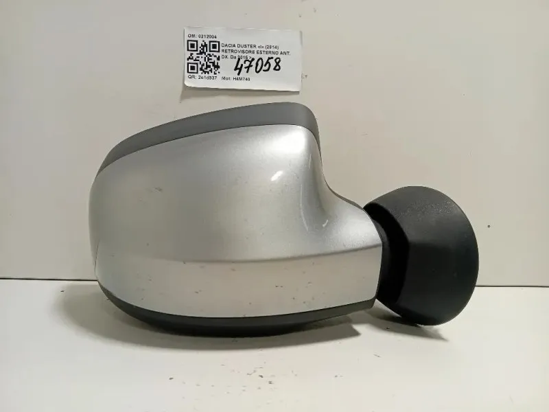 Retrovisore Esterno ANT DX 5 FILI SPECCHIO VETRO SPECCHIETTO Dacia Duster I 2014