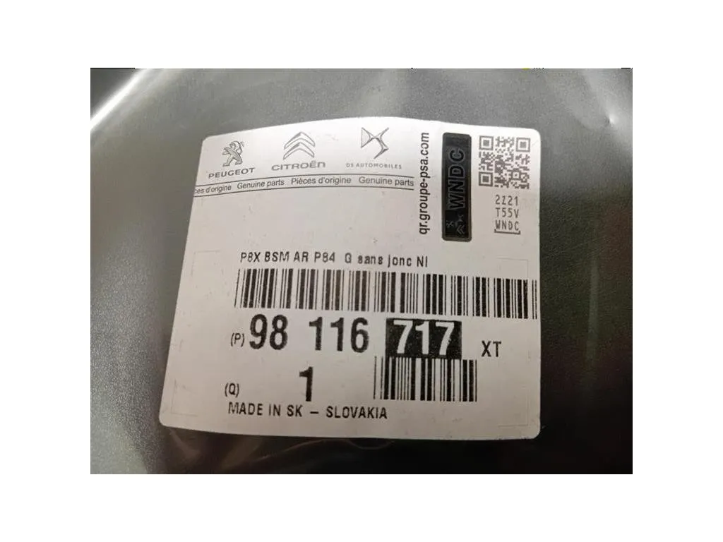 Modanatura Adesiva Porta ANT SX 98116717XT Peugeot 3008 II 2016