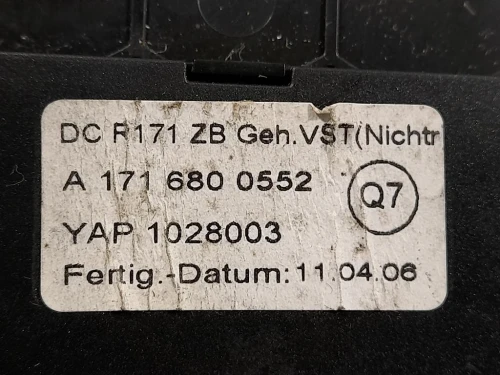 VANO Portaoggetti Cruscotto INF A1716800552 Mercedes Classe SLK R171 2004
