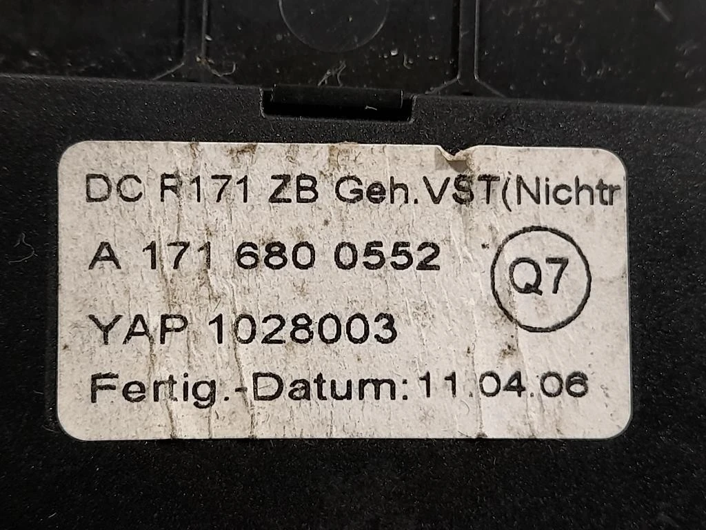 VANO Portaoggetti Cruscotto INF A1716800552 Mercedes Classe SLK R171 2004