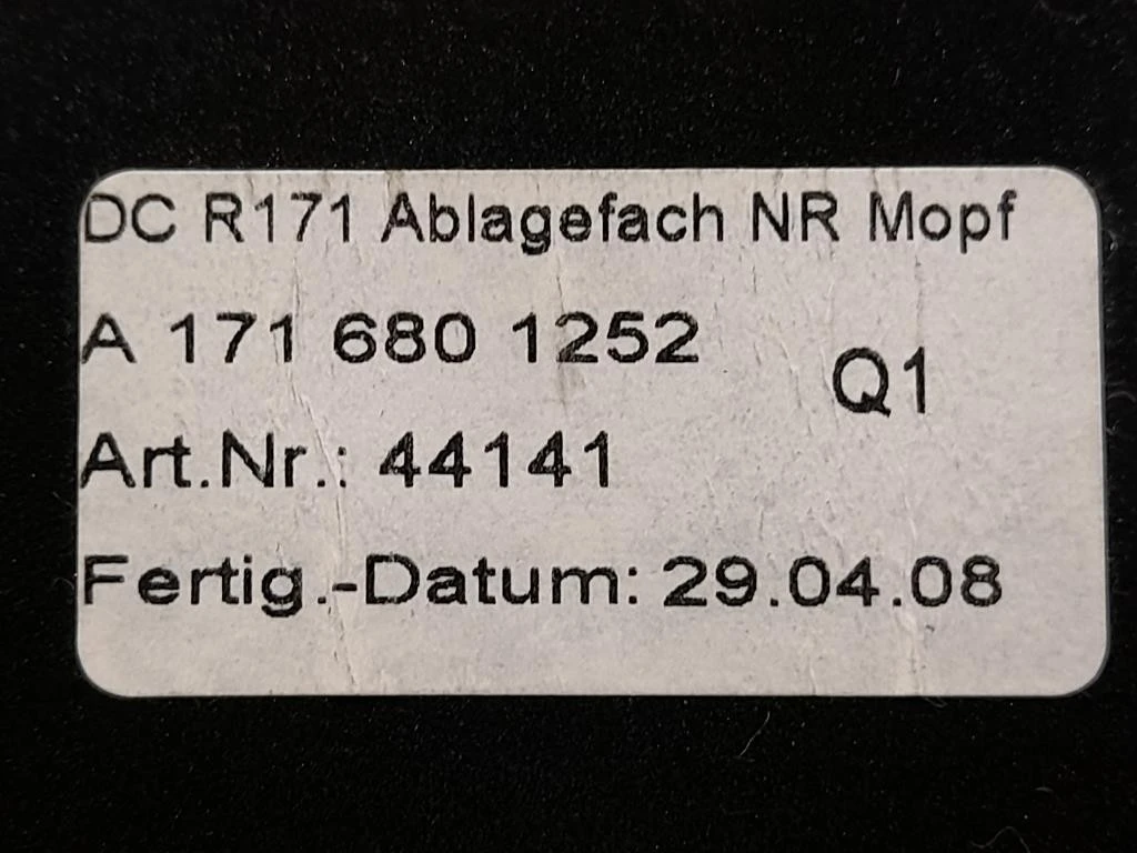 VANO Portaoggetti Cruscotto INF A1716800552 Mercedes Classe SLK R171 2008