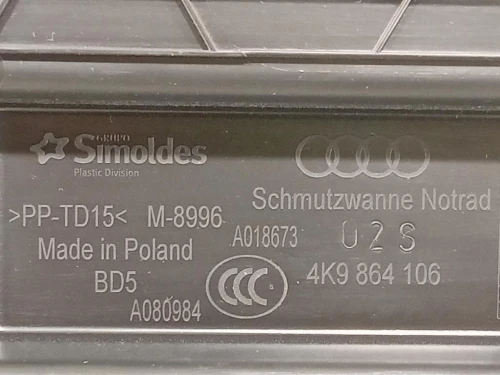 Vasca Contenitore VANO Bagagliaio 4K9 864 106 Audi A6 4a5c8 Avant 2018