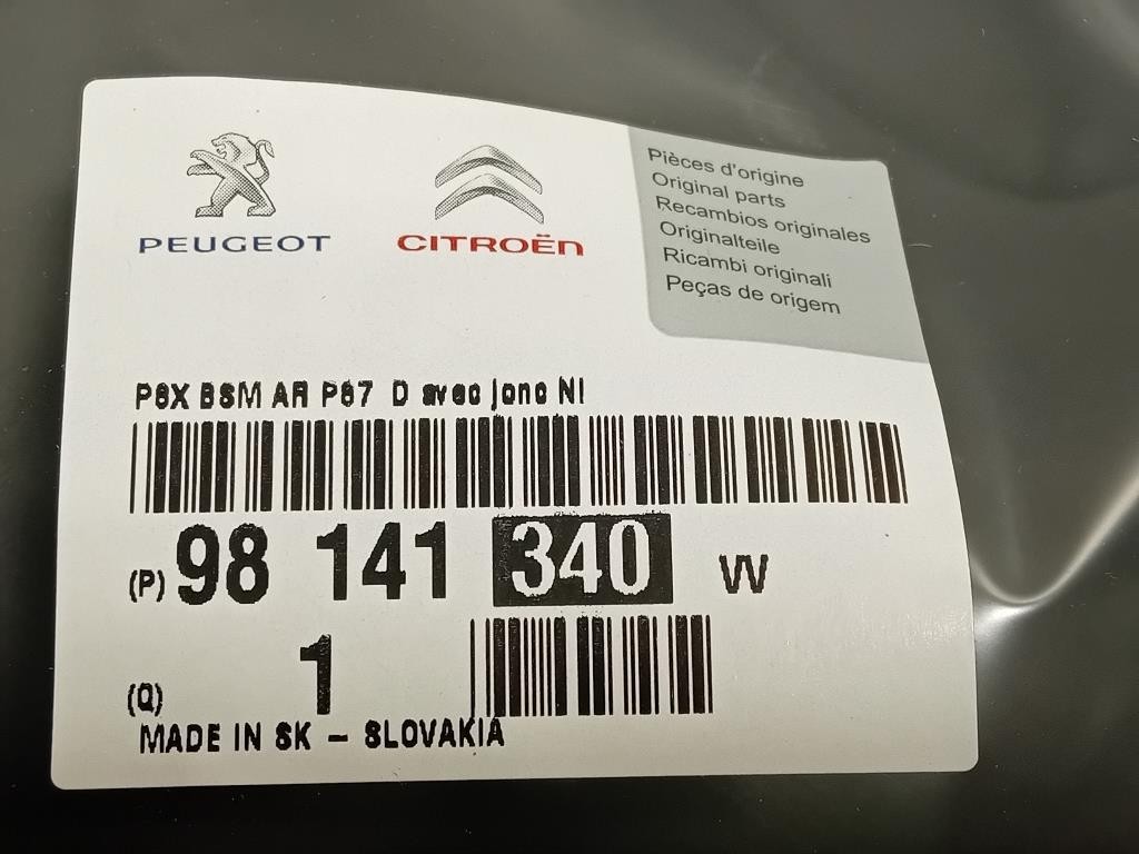 Modanatura Adesiva Porta POST DX 9814134077 Peugeot 3008 II 2016