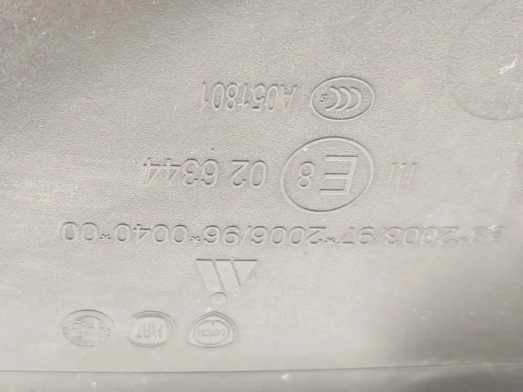 Retrovisore Esterno ANT DX 5 FILI SPECCHIO VETRO SPECCHIETTO Fiat 500L 2013