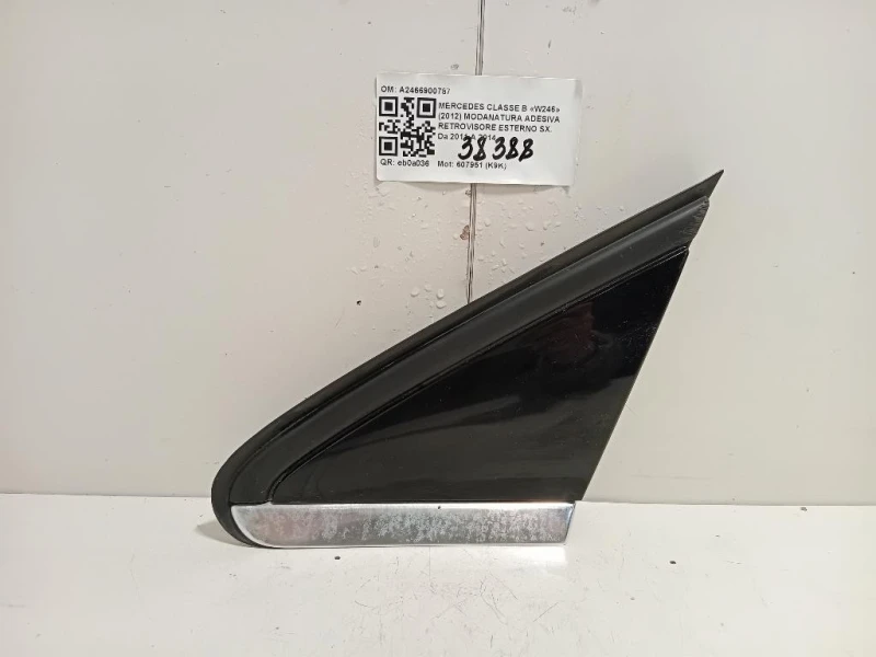 Modanatura Adesiva Retrovisore Esterno SX A2466900787 Mercedes Classe B W246 2012