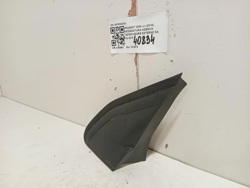 Modanatura Adesiva Retrovisore Esterno SX 9678382380 Peugeot 2008 I 2016