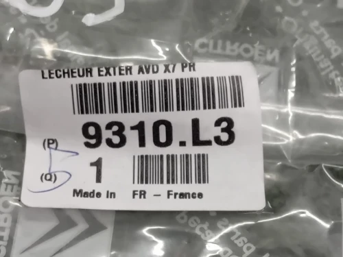 Modanatura Estraschiavetro Porta ANT DX 9310L3 Citroen C5 X 2021