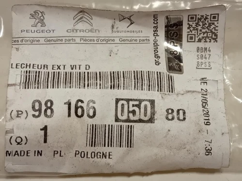 Modanatura Estraschiavetro Porta ANT SX 9816605080 Citroen DS7 Crossback 2017