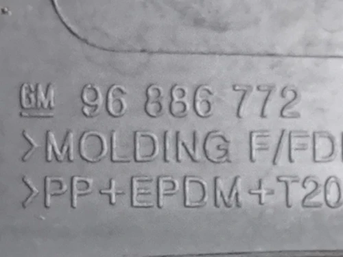 Modanatura Paracolpi Parafango ANT DX 96886772 Chevrolet Orlando 2011