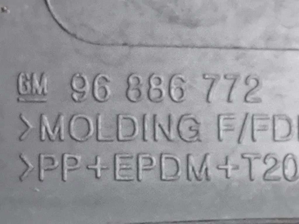 Modanatura Paracolpi Parafango ANT DX 96886772 Chevrolet Orlando 2011