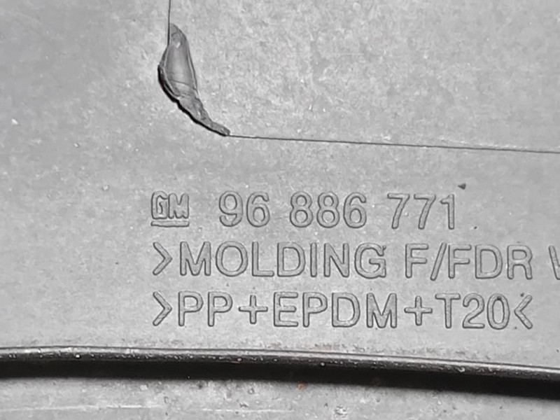 Modanatura Paracolpi Parafango ANT SX 96886771 Chevrolet Orlando 2011