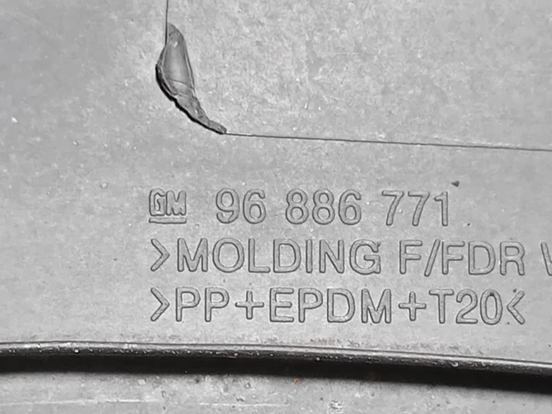 Modanatura Paracolpi Parafango ANT SX 96886771 Chevrolet Orlando 2011