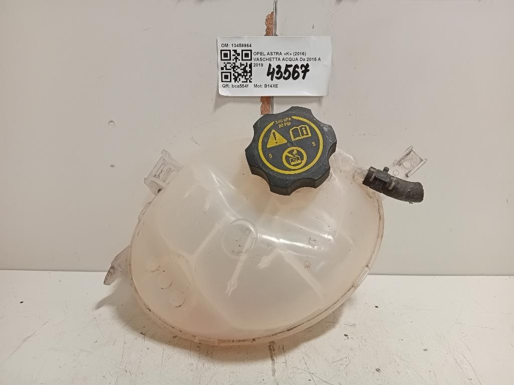 Vaschetta Acqua 13459964 Opel Astra K 2016