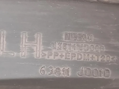 Modanatura Paracolpi Parafango ANT SX 63811-JD01D Nissan Qashqai II 2014