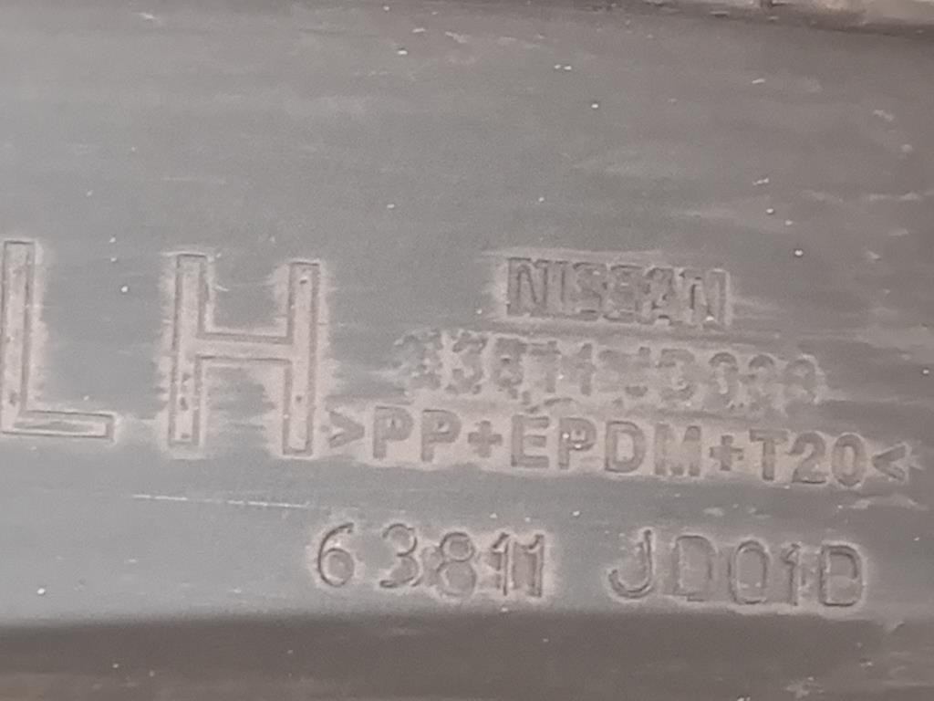 Modanatura Paracolpi Parafango ANT SX 63811-JD01D Nissan Qashqai II 2014